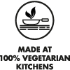 MADE AT 100% VEGETARIAN KITCHENS