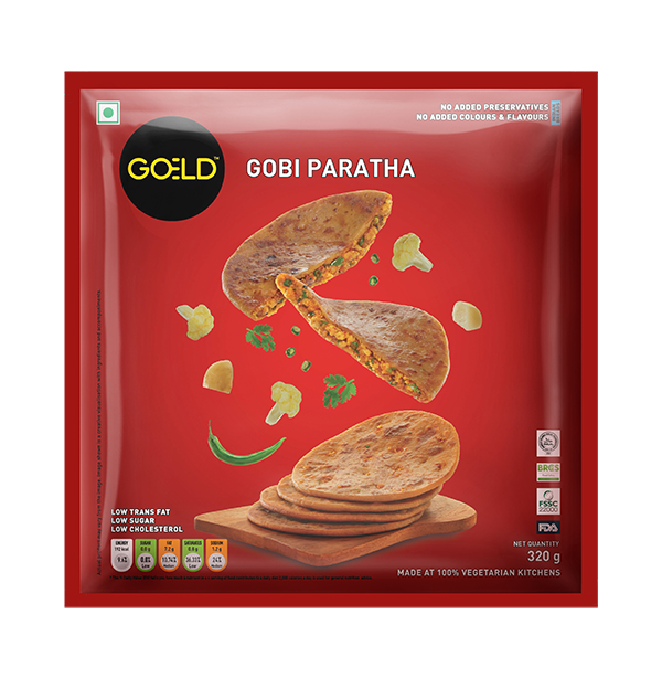 Goeld Gobi Paratha 320g (FOP)