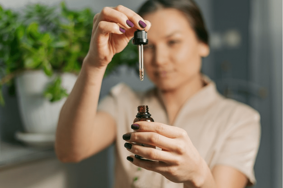 Skin care with essential oil