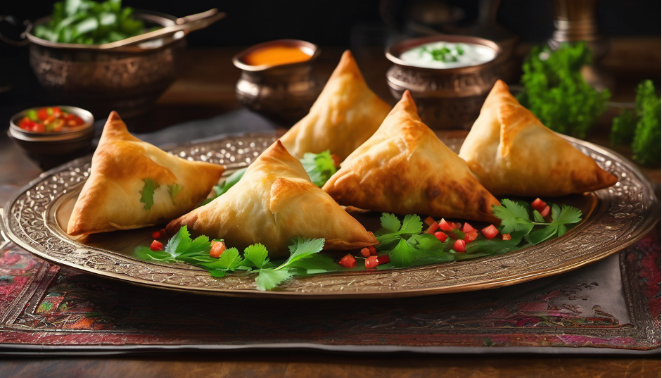 Ancient Persian Samosa Plating